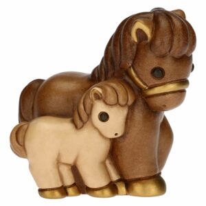 Cavallo con puledro Presepe Classico THUN