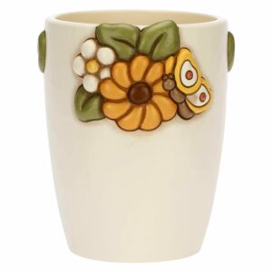 Vaso con fiore di calendula in ceramica Racconti d'Autunno medio THUN